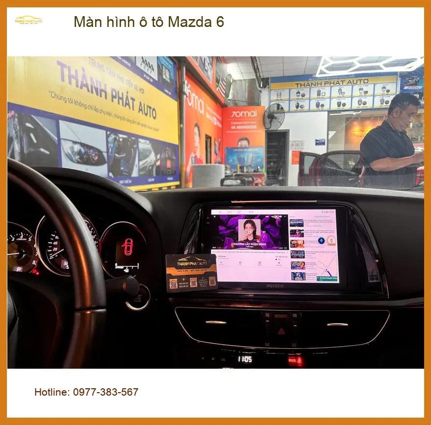Anh Khôi nâng cấp màn hình ô tô Mazda 6 tại Quận Phú Nhuận để nâng tầm tiện ích ảnh thực tế 5
