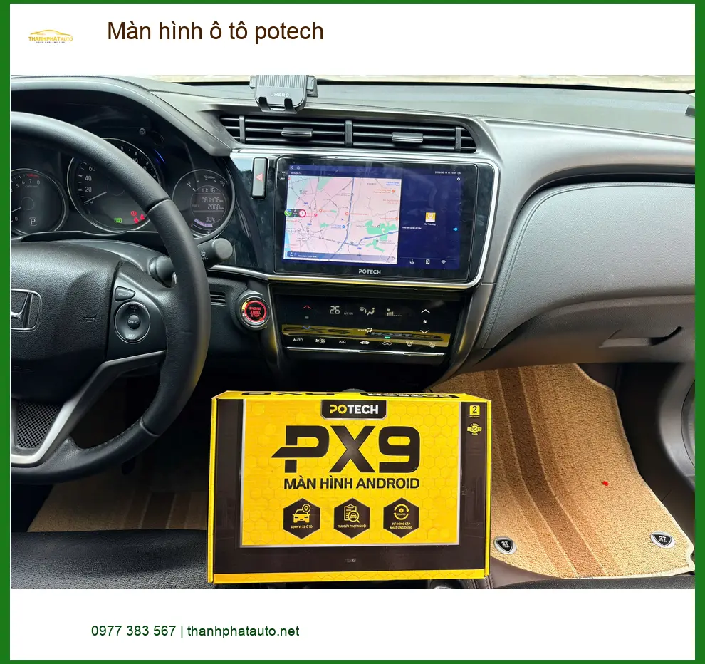 Anh Kiệt gắn màn hình ô tô Potech cho VinFast Lux A tại Quận 11. ảnh thực tế 3