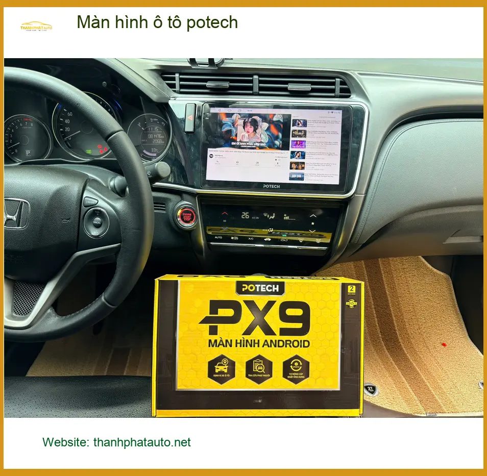 Anh Kiệt gắn màn hình ô tô Potech cho VinFast Lux A tại Quận 11. ảnh thực tế 4