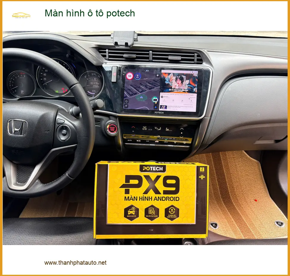 Anh Kiệt gắn màn hình ô tô Potech cho VinFast Lux A tại Quận 11. ảnh thực tế 5