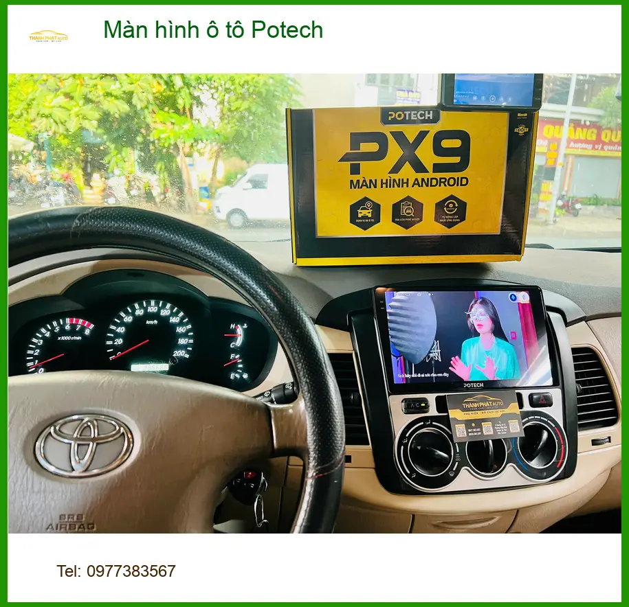 Anh Kiên lắp màn hình Potech cho Accent tại Thủ Đức vì màn zin thiếu tính năng ảnh thực tế 3
