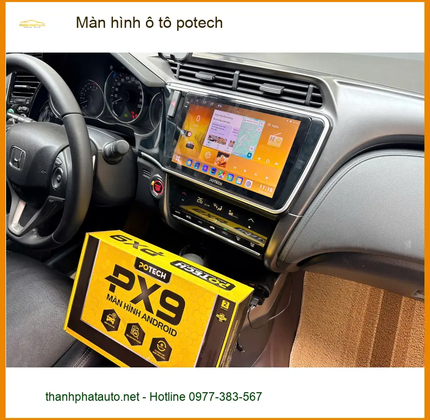 Chị Thảo My nâng cấp màn hình Potech Hyundai Kona ở Quận Nhà Bè ảnh thực tế 2