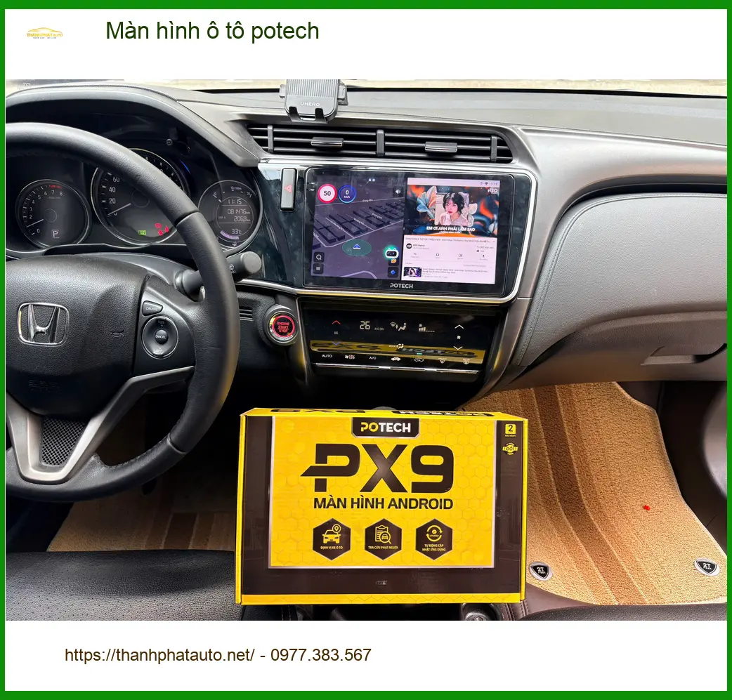Chị Thảo My nâng cấp màn hình Potech Hyundai Kona ở Quận Nhà Bè ảnh thực tế 5