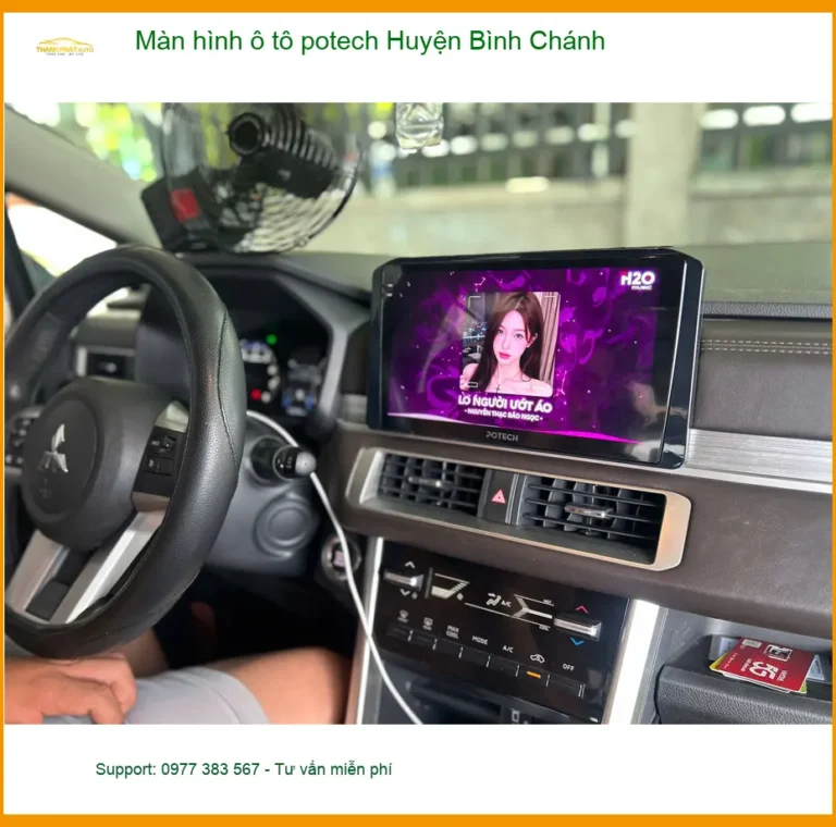 Địa Chỉ Gắn Màn Hình Android Ô Tô hình ô tô potech Huyện Bình Chánh - Giá Tốt TPHCM