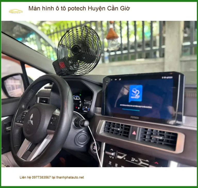 Nơi Lắp Màn Hình Android Ô Tô hình ô tô potech Huyện Cần Giờ - Giá Tốt TPHCM