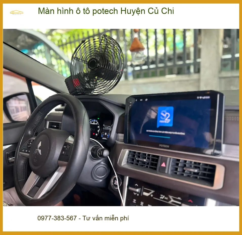 Nơi Gắn Màn Hình Android Ô Tô hình ô tô potech Tại Huyện Củ Chi - Giá Tốt TPHCM ảnh thực tế 3