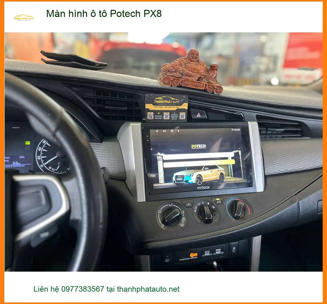 Chị Thảo nâng cấp màn hình Potech PX8 cho Hyundai Santa Fe ở Phú Nhuận