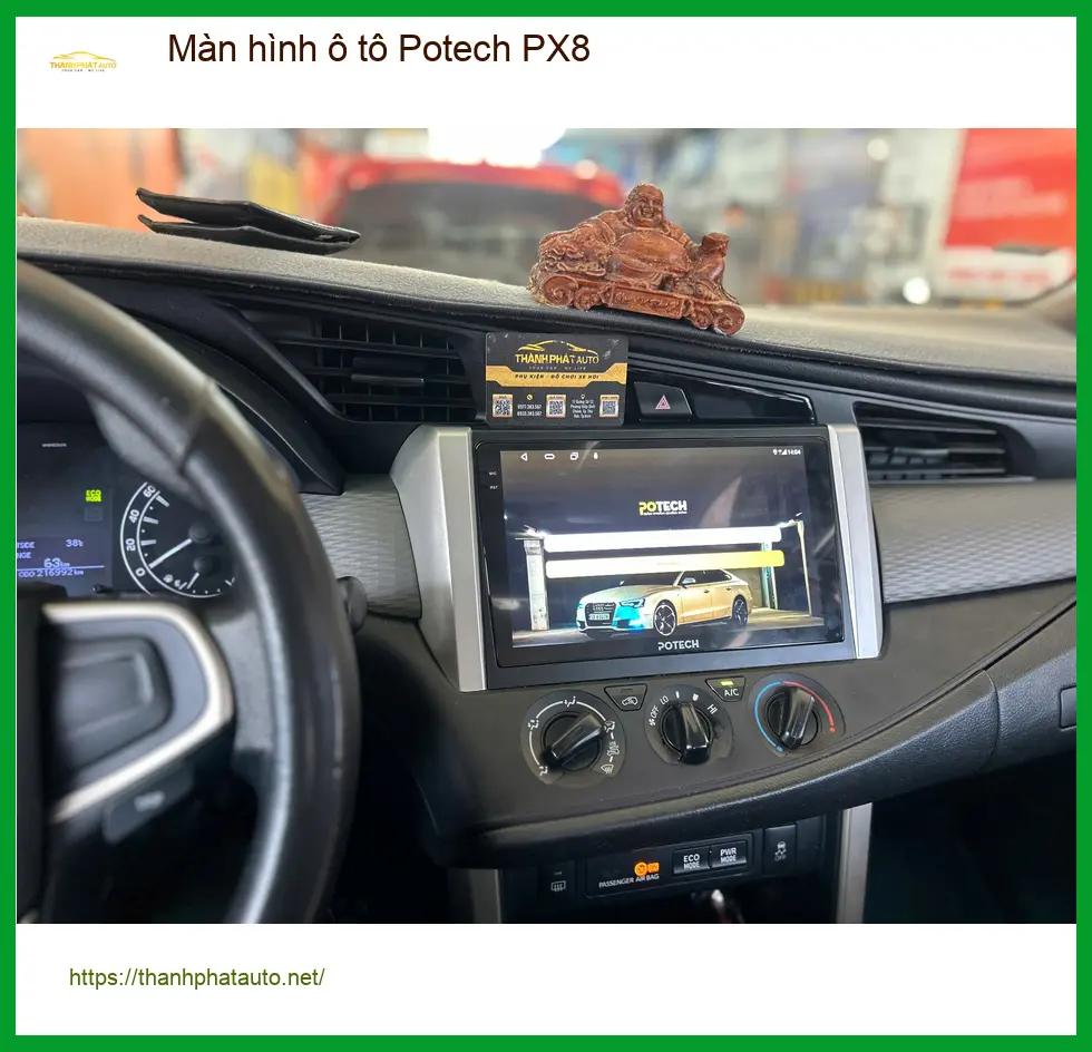 Anh Đạt lắp màn hình Potech PX8 cho Toyota Raize tại Quận 2 để có thêm tính năng ảnh thực tế 3