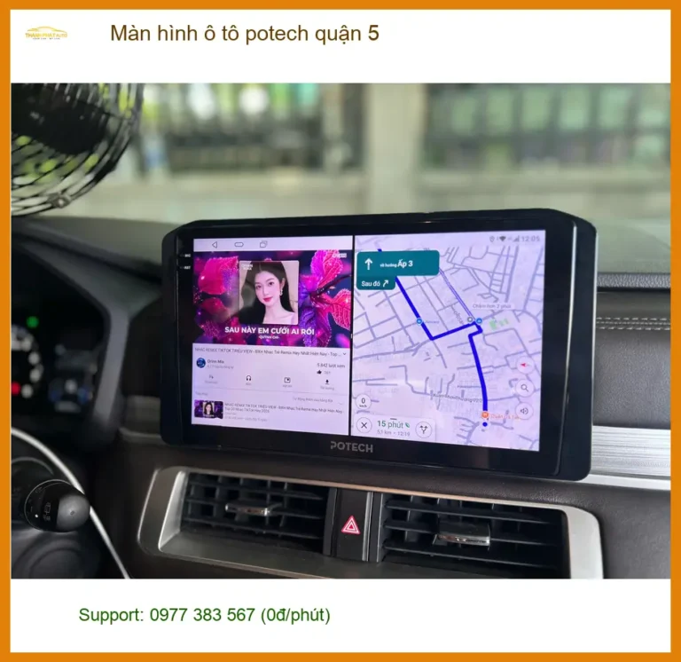 Nơi Lắp Màn Hình Android Ô Tô hình ô tô potech quận 5 - Giá Tốt TPHCM