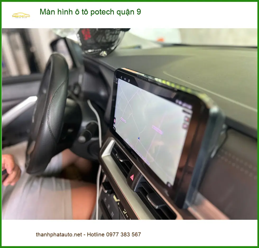 Màn hình Android Potech Quận 9 hỗ trợ giải trí và dẫn đường