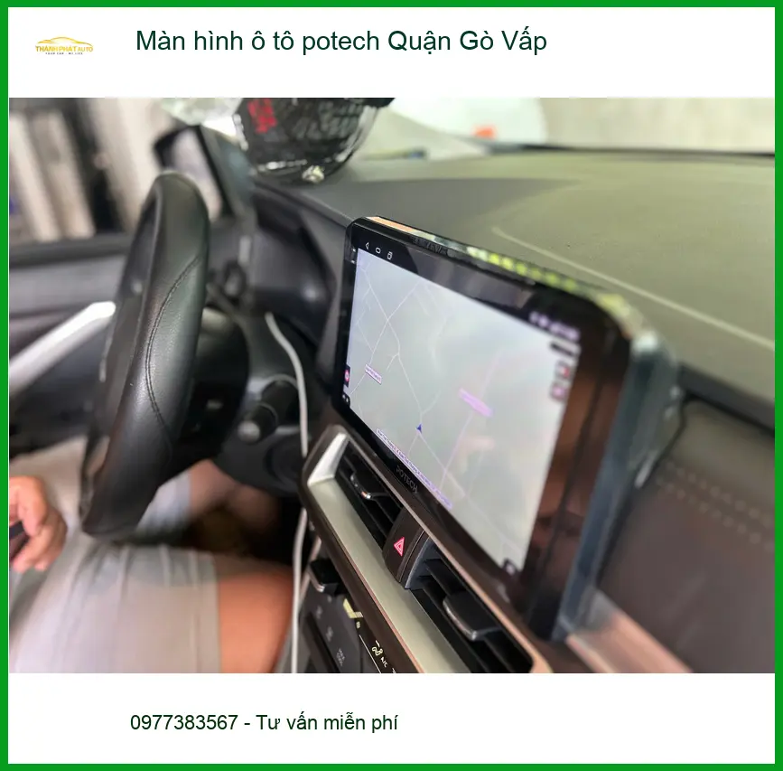 Nơi Gắn Màn Hình Android Ô Tô hình ô tô potech Quận Gò Vấp - Giá Tốt TPHCM ảnh thực tế 2
