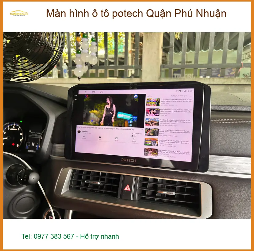 Nơi Lắp Màn Hình Android Ô Tô hình ô tô potech Quận Phú Nhuận - Giá Tốt TPHCM