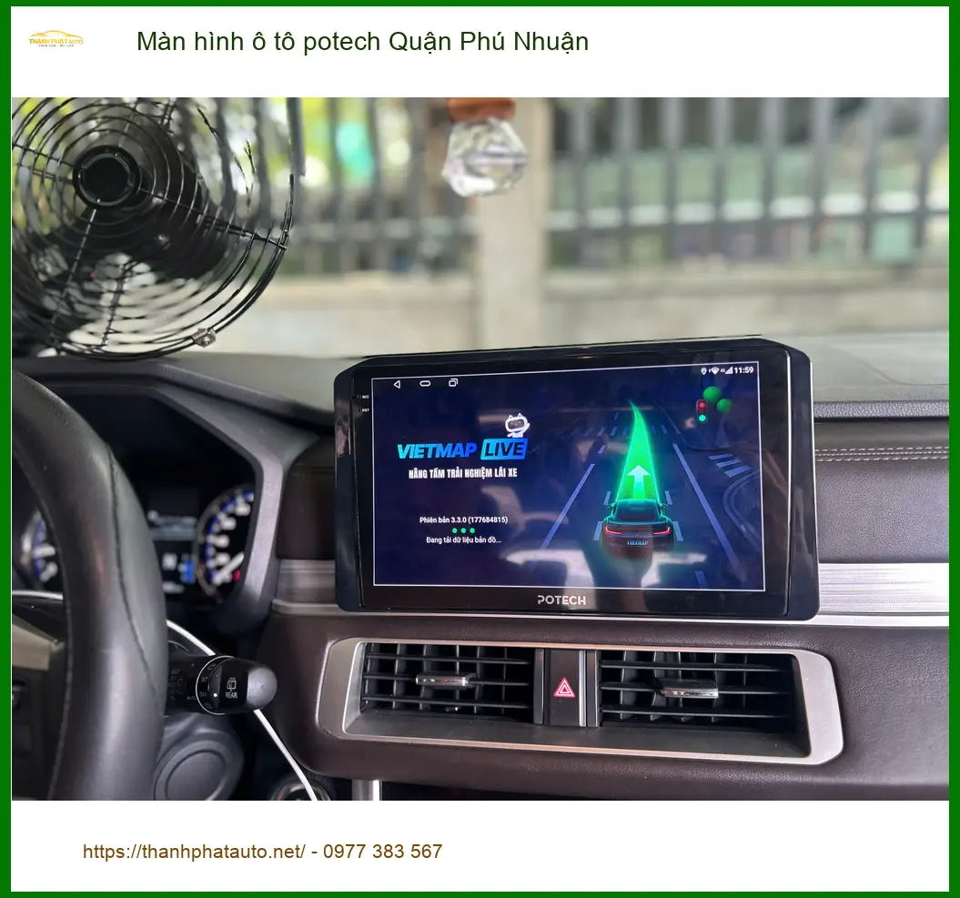 Nơi Lắp Màn Hình Android Ô Tô hình ô tô potech Quận Phú Nhuận - Giá Tốt TPHCM ảnh thực tế 3