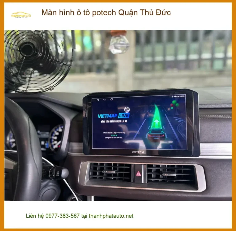 Nơi Lắp Màn Hình Android Ô Tô hình ô tô potech Quận Thủ Đức - Giá Tốt TPHCM