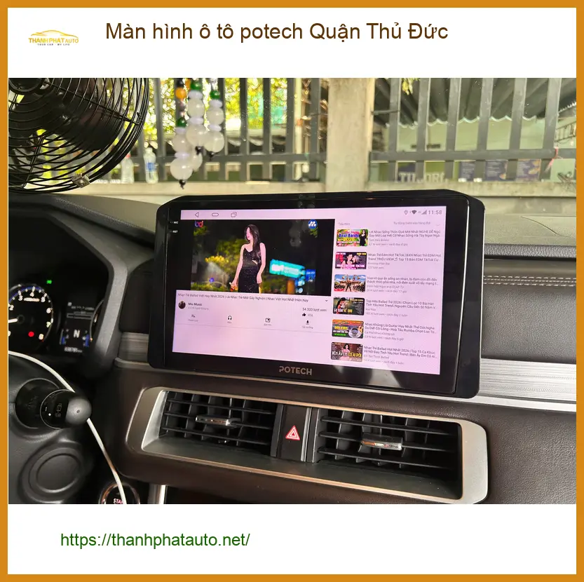 Nơi Lắp Màn Hình Android Ô Tô hình ô tô potech Quận Thủ Đức - Giá Tốt TPHCM ảnh thực tế 3
