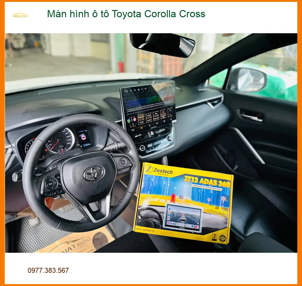 Anh Khang lắp màn hình ô tô Toyota Corolla Cross tại Quận 9 để nâng cấp trải nghiệm giải trí