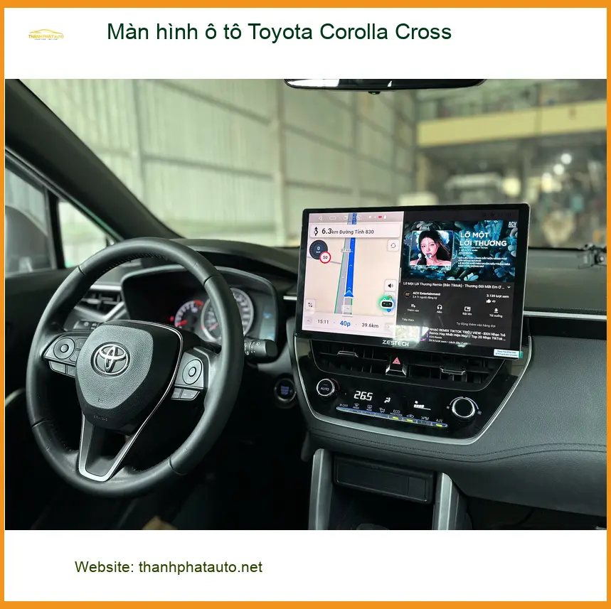 Anh Khang lắp màn hình ô tô Toyota Corolla Cross tại Quận 9 để nâng cấp trải nghiệm giải trí ảnh thực tế 2