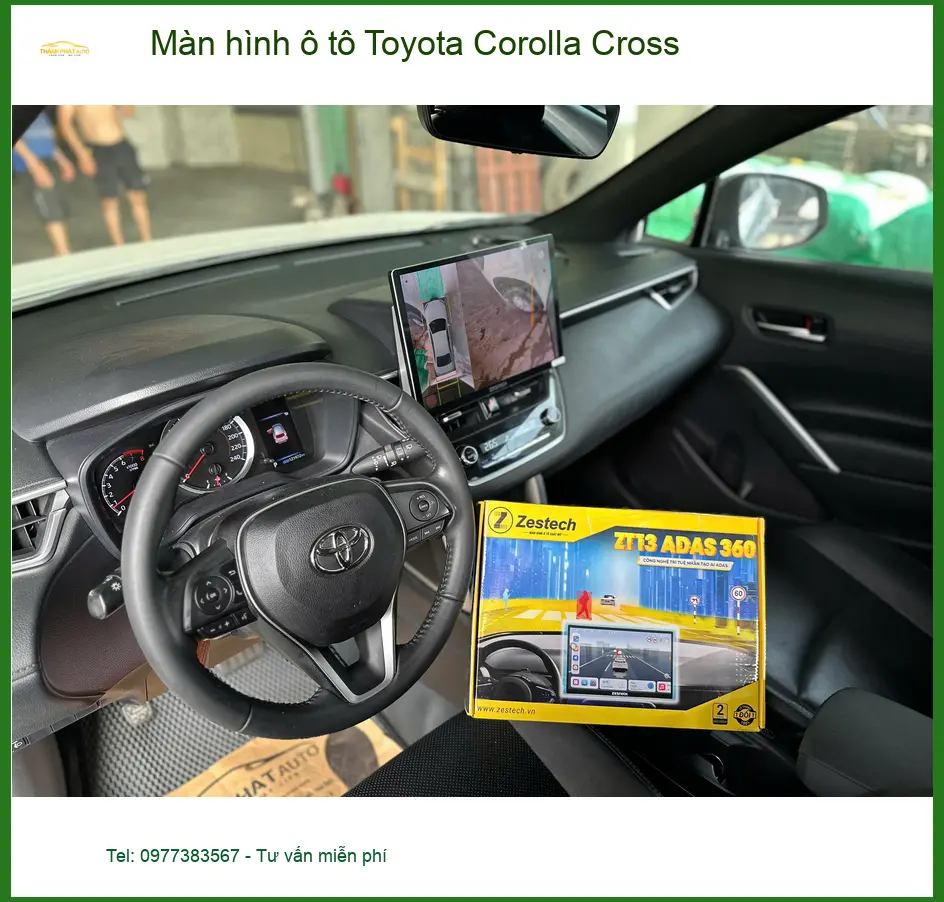 Anh Khang lắp màn hình ô tô Toyota Corolla Cross tại Quận 9 để nâng cấp trải nghiệm giải trí ảnh thực tế 3