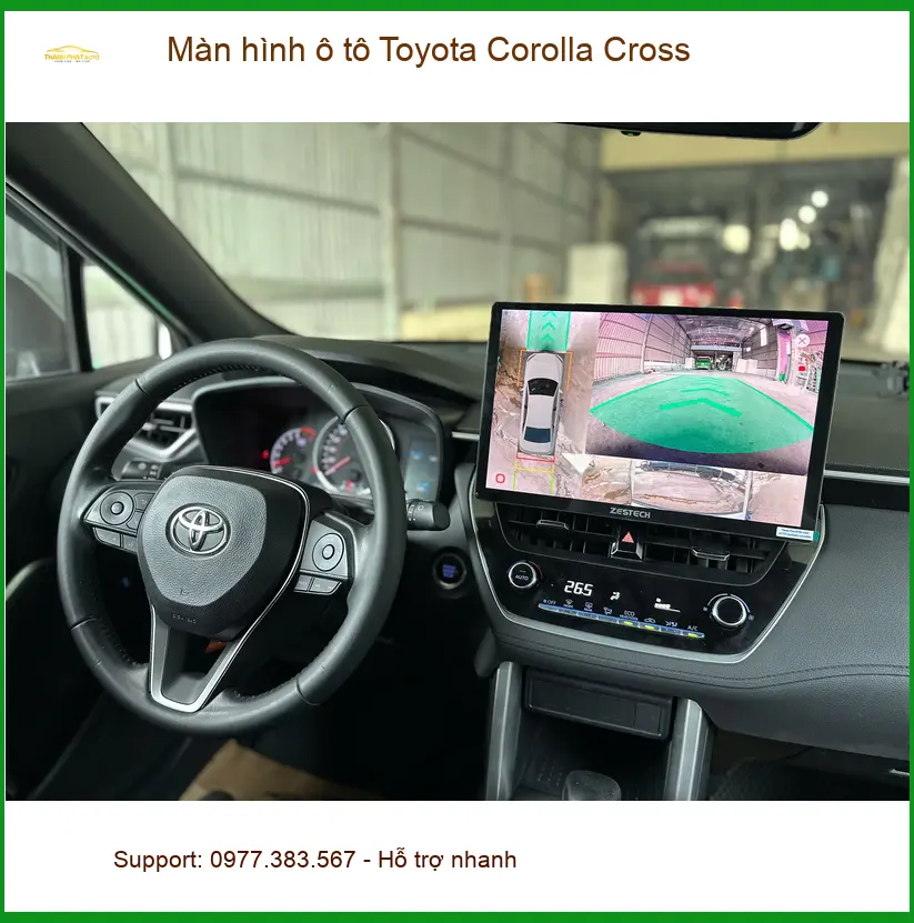 Anh Khang lắp màn hình ô tô Toyota Corolla Cross tại Quận 9 để nâng cấp trải nghiệm giải trí ảnh thực tế 5