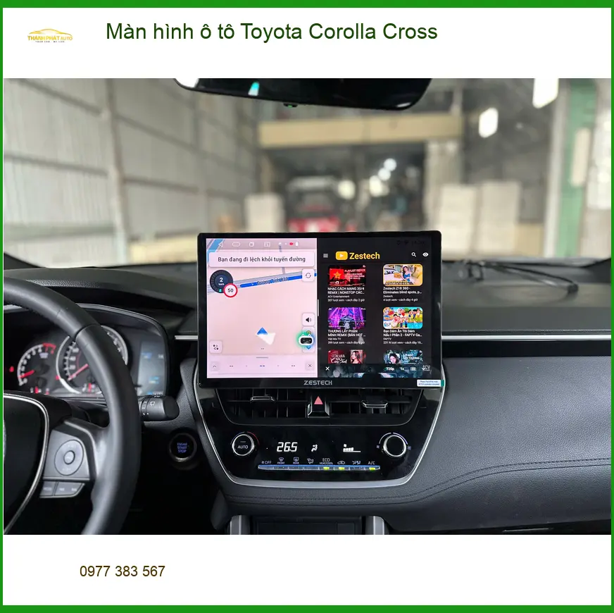 Anh Minh lắp màn hình ô tô Toyota Corolla Cross tại Thủ Đức để nâng cấp