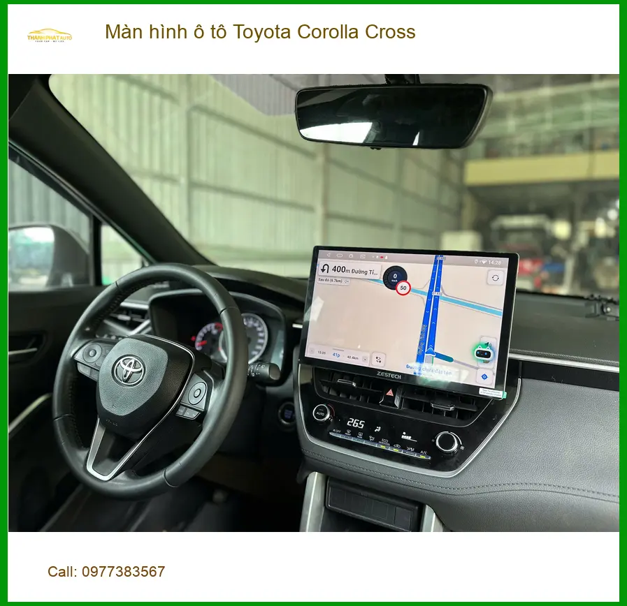 Anh Minh lắp màn hình ô tô Toyota Corolla Cross tại Thủ Đức để nâng cấp ảnh thực tế 2