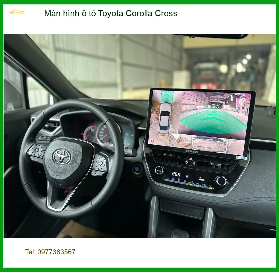 Anh Quang lắp màn hình ô tô Toyota Corolla Cross tại Quận 2 để tiện đường đi làm ảnh thực tế 3