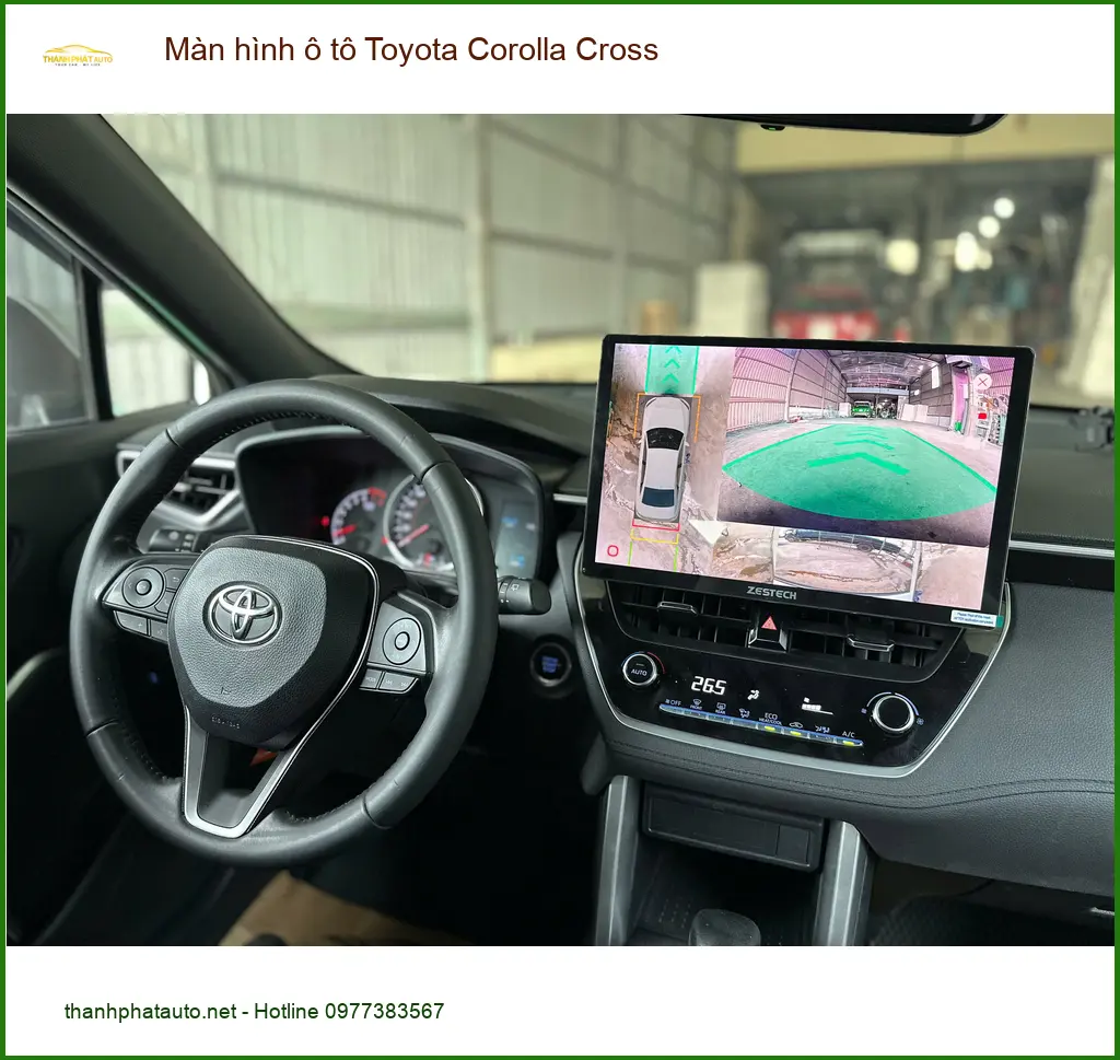 Anh Minh lắp màn hình ô tô Toyota Corolla Cross tại Thủ Đức để nâng cấp ảnh thực tế 3
