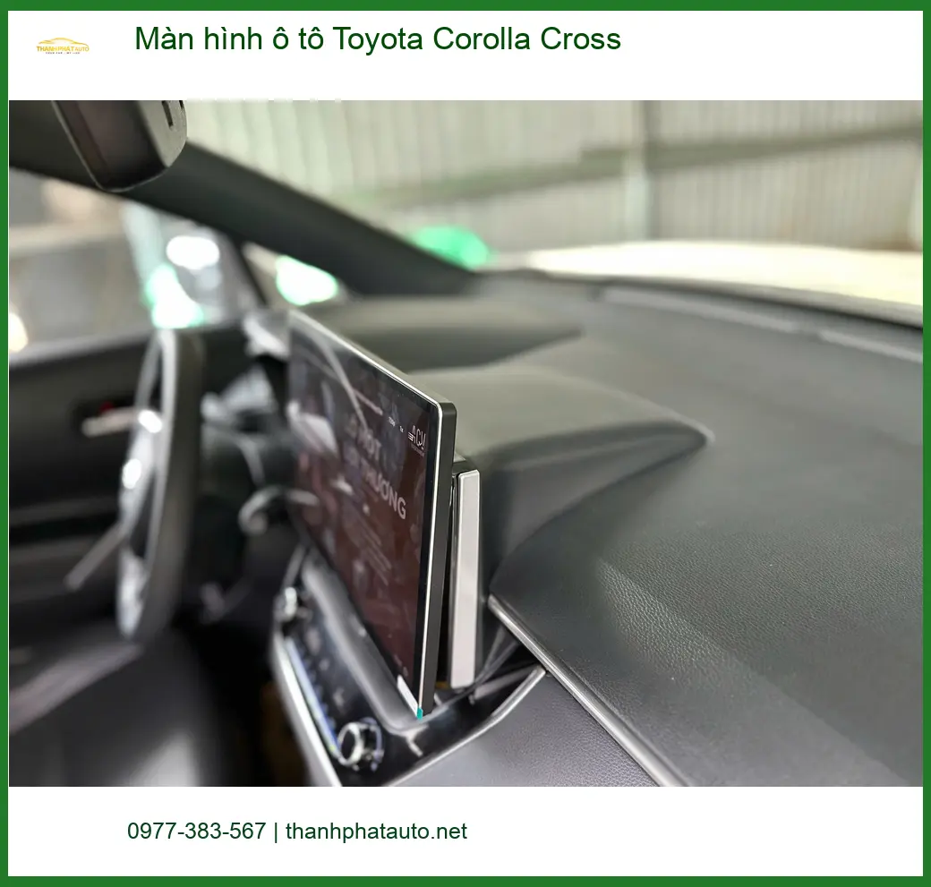 Anh Khang nâng cấp màn hình ô tô Toyota Corolla Cross tại Hóc Môn vì màn zin quá ít tính năng ảnh thực tế 4
