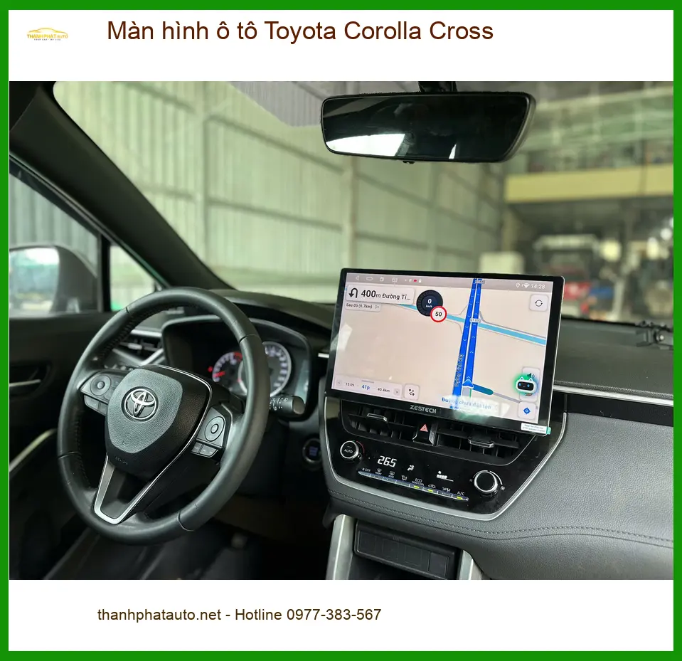 Anh Dũng nâng cấp màn hình ô tô Toyota Corolla Cross tại Quận 12 để hành trình lái xe thêm tiện nghi ảnh thực tế 3