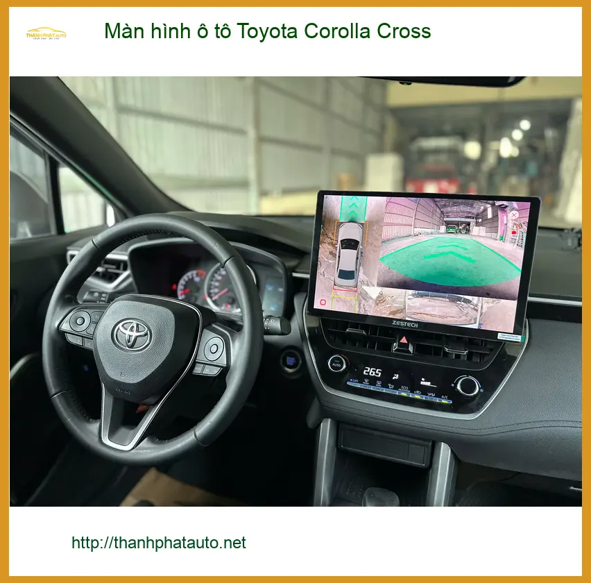 Anh Dũng nâng cấp màn hình ô tô Toyota Corolla Cross tại Quận 12 để hành trình lái xe thêm tiện nghi ảnh thực tế 4