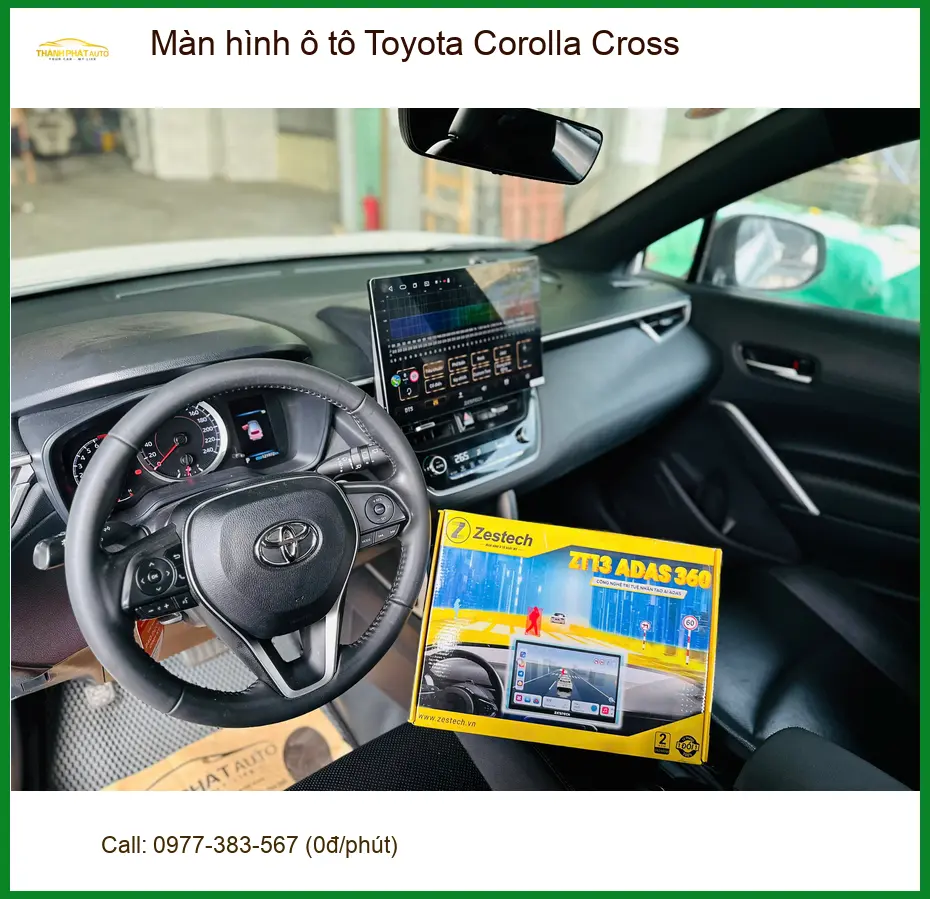 Anh Khải lắp màn hình ô tô Toyota Corolla Cross Quận 5 để nâng tầm trải nghiệm lái