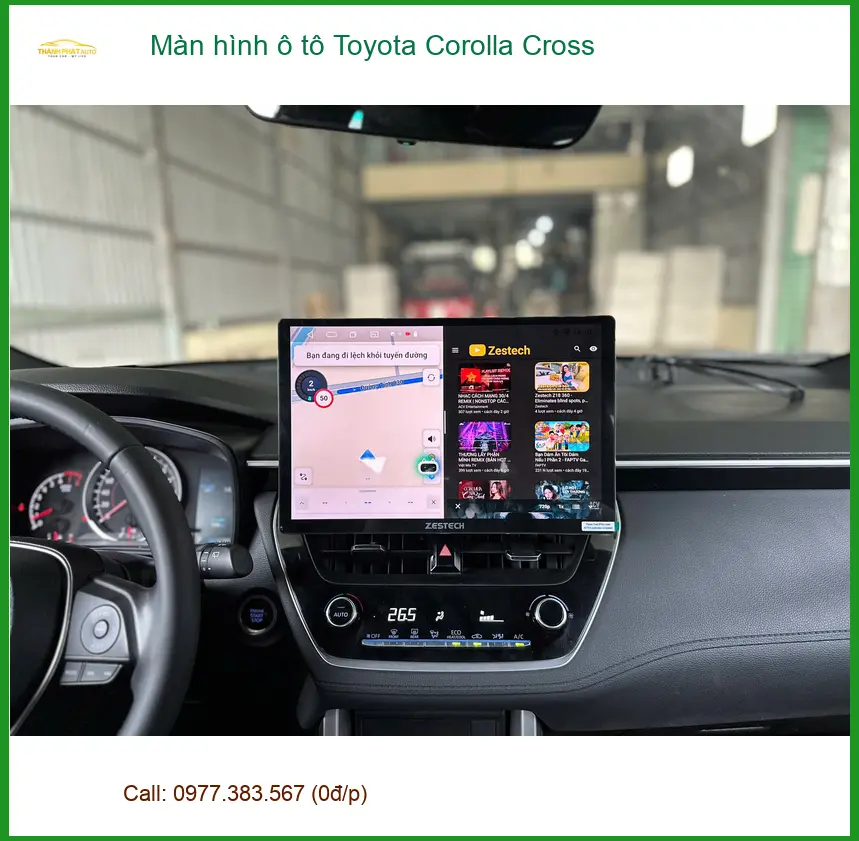Anh Minh lắp màn hình ô tô Toyota Corolla Cross ở Nhà Bè, thêm tiện ích ảnh thực tế 2