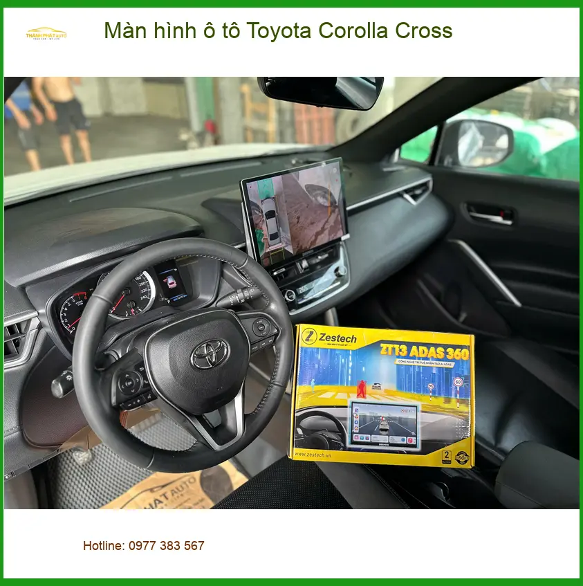 Anh Minh lắp màn hình ô tô Toyota Corolla Cross ở Nhà Bè, thêm tiện ích ảnh thực tế 3