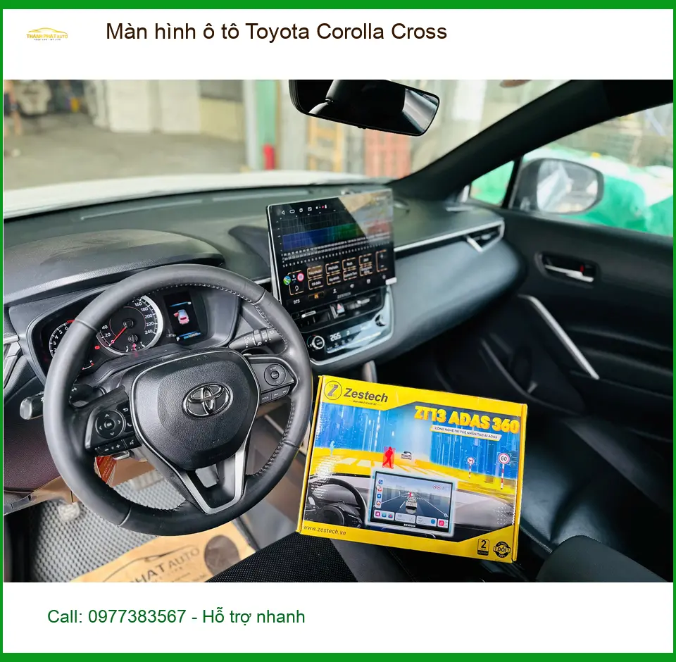 Anh Minh lắp màn hình ô tô Toyota Corolla Cross ở Nhà Bè, thêm tiện ích ảnh thực tế 4