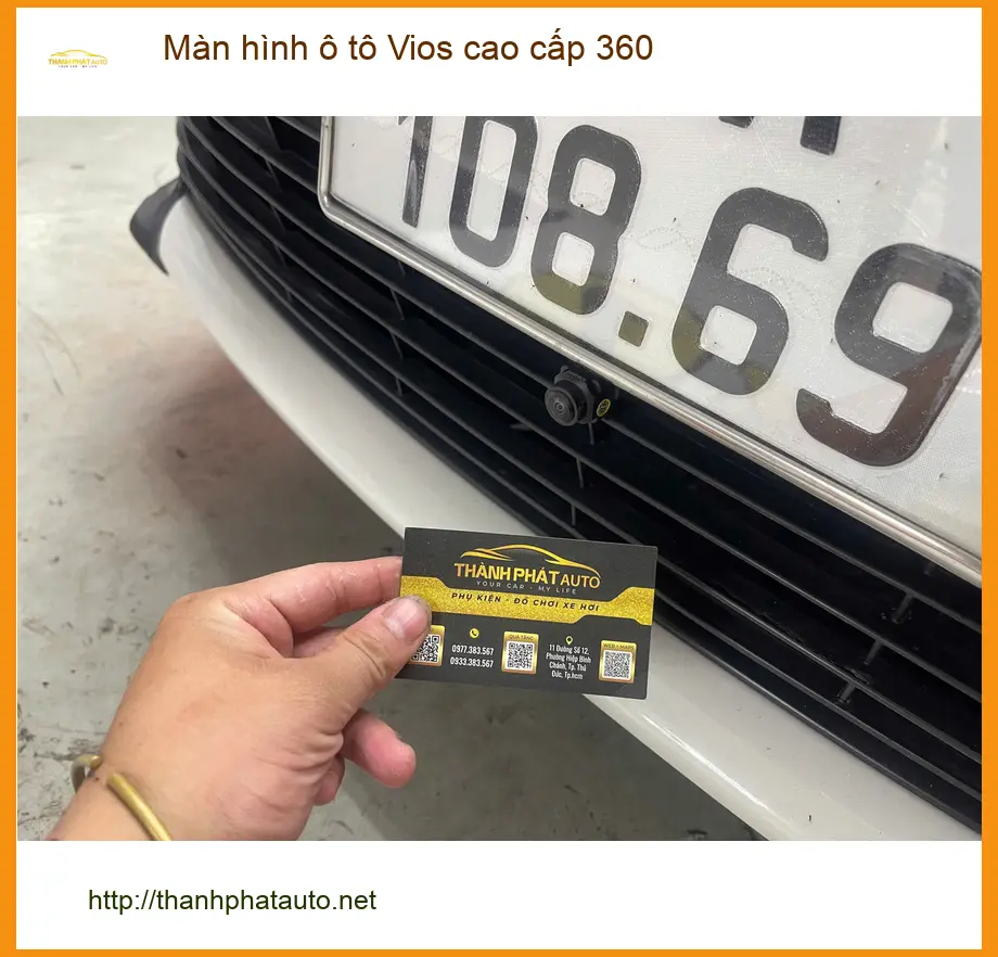 Anh Tùng lắp màn hình ô tô Vios cao cấp 360 tại Bình Chánh để an tâm lái xe hơn ảnh thực tế 2