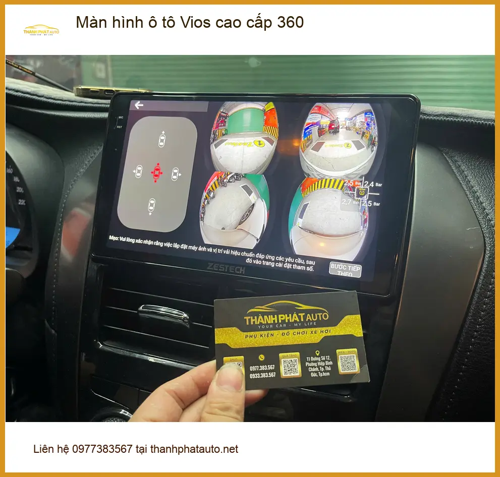 Anh Nhật nâng cấp màn hình ô tô Vios 360 cao cấp tại Quận 9