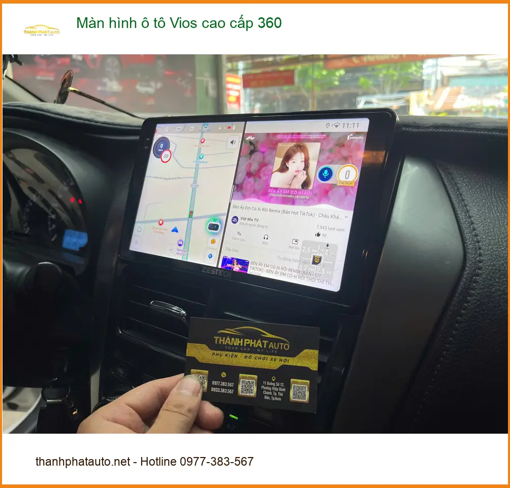 Anh Nhật nâng cấp màn hình ô tô Vios 360 cao cấp tại Quận 9 ảnh thực tế 4