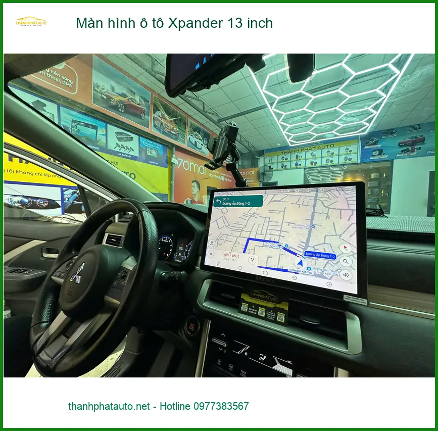 Anh Tú nâng cấp màn hình ô tô Xpander 13 inch tại Củ Chi để lái xe an toàn ảnh thực tế 3