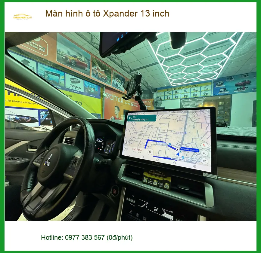 Chú Phi lắp Màn hình ô tô Xpander 13 inch Quận 8 vì màn hình zin quá nhỏ ảnh thực tế 4