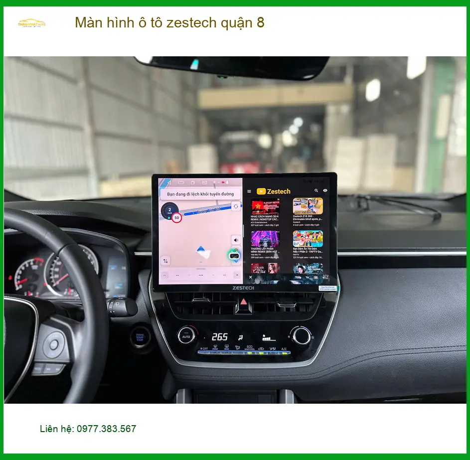 Địa Chỉ Thay Màn Hình Android Ô Tô hình ô tô zestech quận 8 - Lắp Đặt Giá Tốt ảnh thực tế 2
