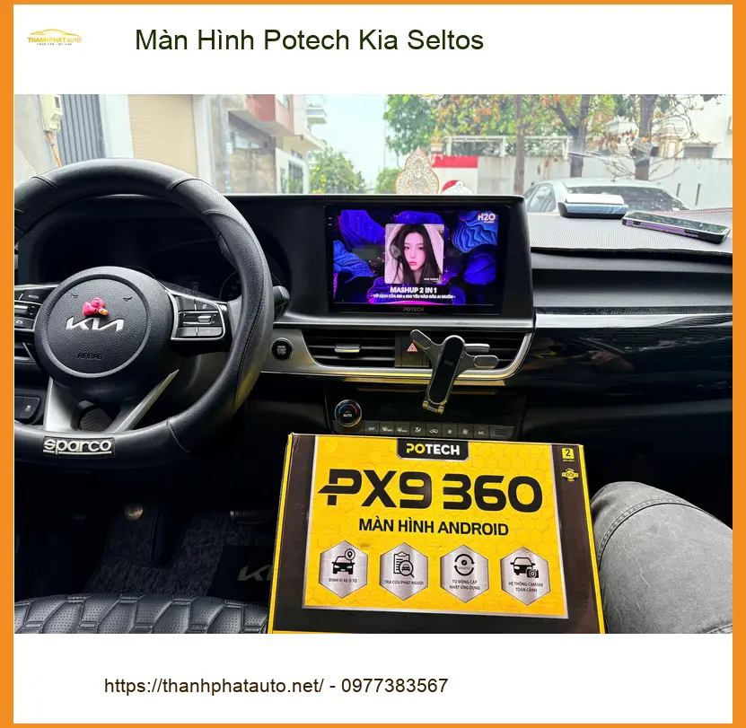 Chị Thảo lắp Màn Hình Potech cho Kia Seltos tại Quận 2 để nâng tầm trải nghiệm lái ảnh thực tế 4
