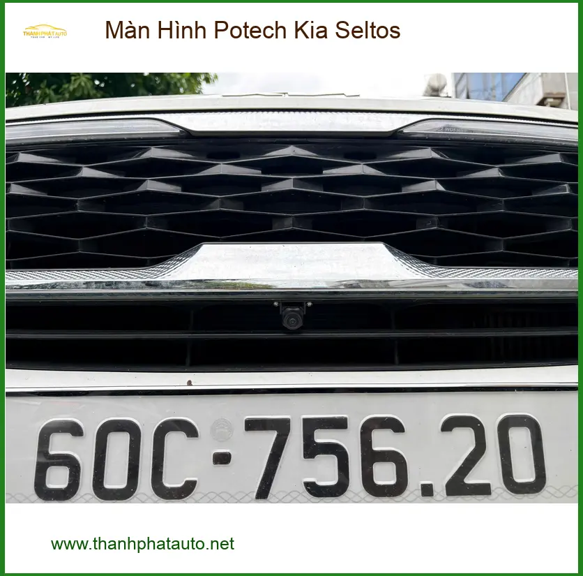 Anh Cường lắp Màn Hình Potech cho Kia Seltos tại Quận Gò Vấp để giải trí trên xe ảnh thực tế 5