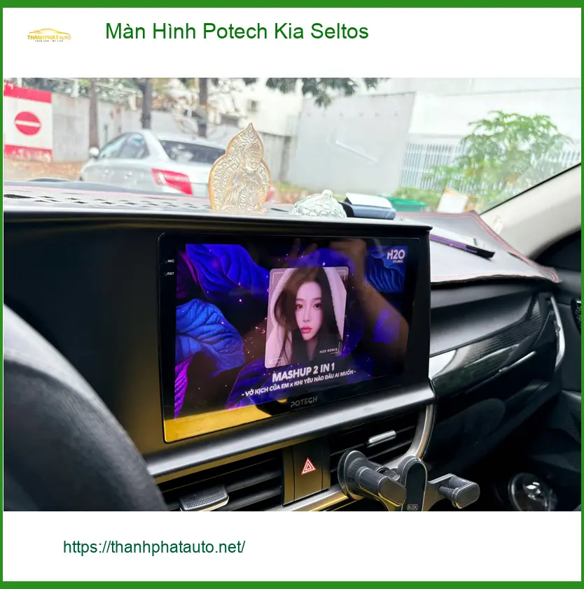 Anh Tuấn Kiệt nâng cấp Màn Hình Potech Kia Seltos tại Quận 1 để có giải trí đa dạng ảnh thực tế 2
