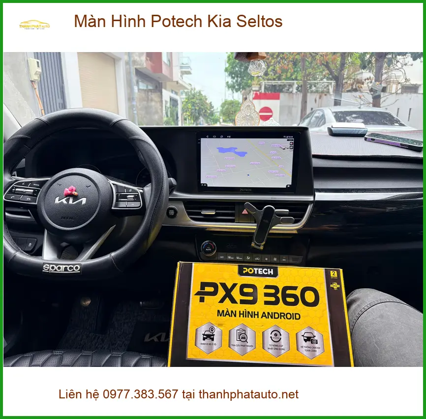Anh Tuấn Kiệt nâng cấp Màn Hình Potech Kia Seltos tại Quận 1 để có giải trí đa dạng ảnh thực tế 4
