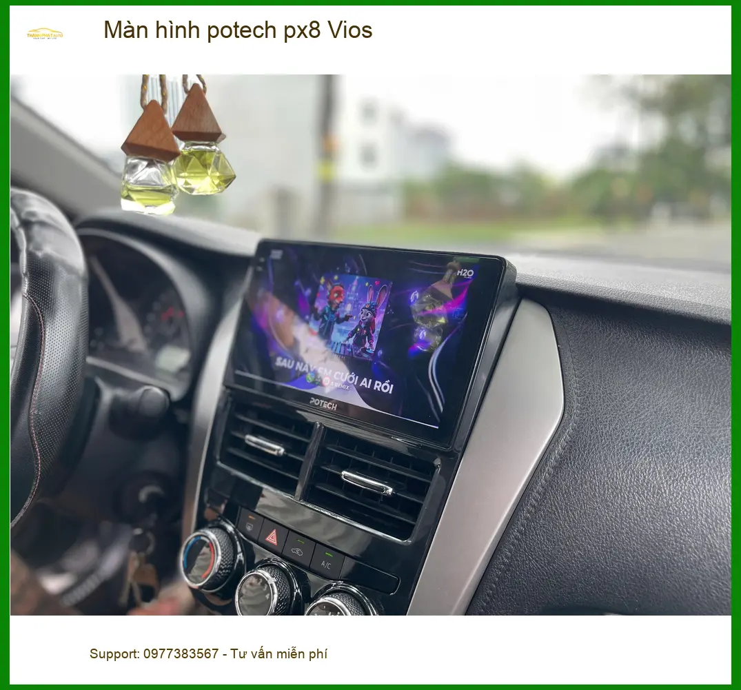 Anh Sơn lắp màn hình Potech PX8 Vios tại Hóc Môn chính hãng, giá tốt
