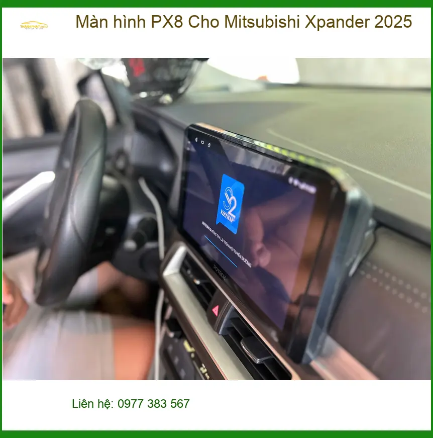 Bác Trí lắp Màn hình PX8 cho Mitsubishi Xpander 2025 tại Quận Bình Thạnh