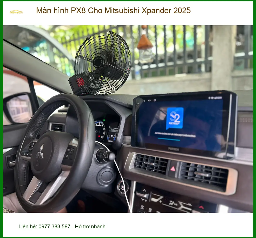 Bác Trí lắp Màn hình PX8 cho Mitsubishi Xpander 2025 tại Quận Bình Thạnh ảnh thực tế 2