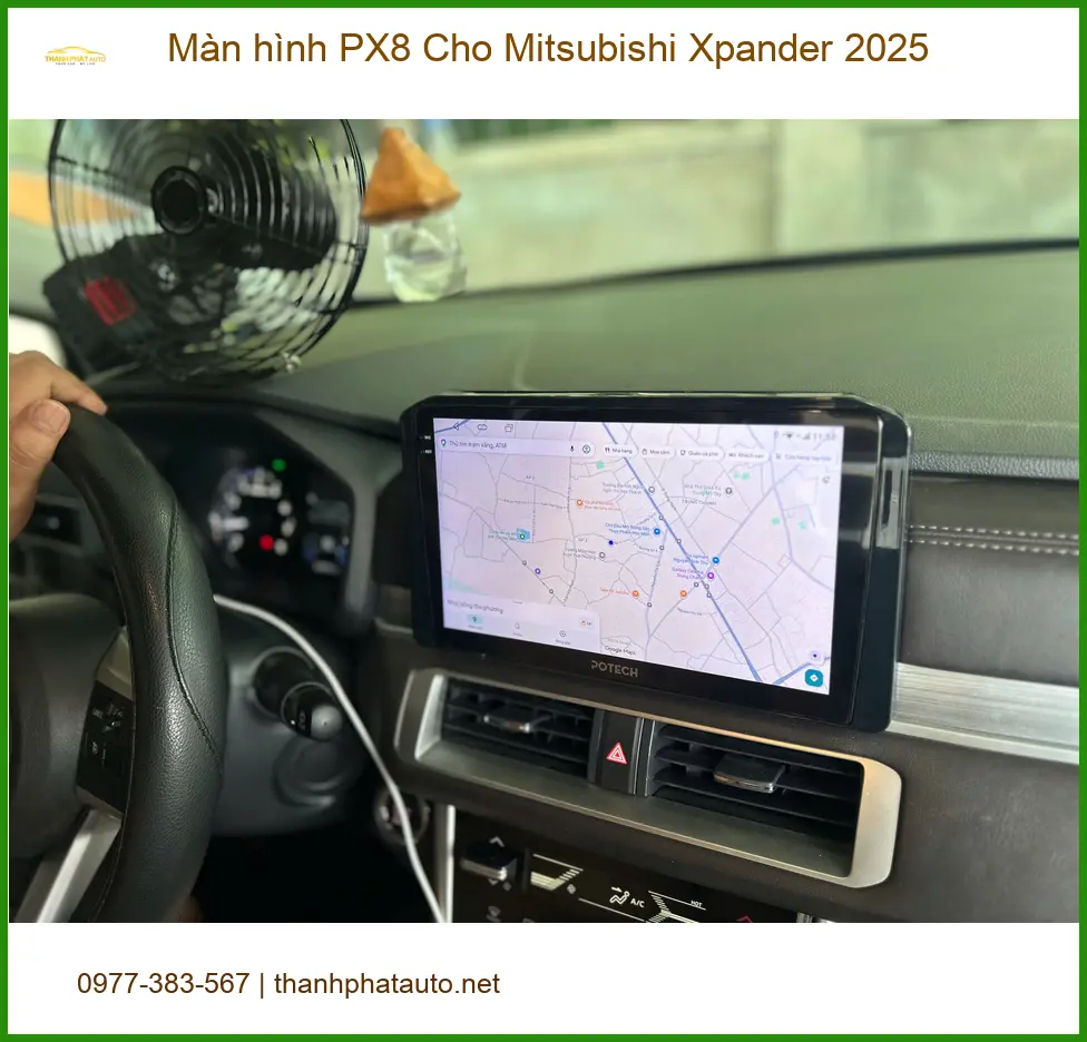 Bác Trí lắp Màn hình PX8 cho Mitsubishi Xpander 2025 tại Quận Bình Thạnh ảnh thực tế 3