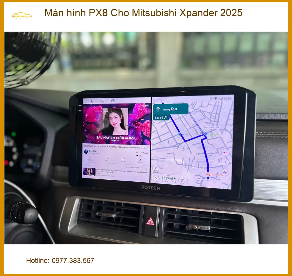 Lắp Màn hình PX8 Mitsubishi Xpander 2025 Quận Huyện Hóc Môn uy tín ảnh thực tế 2