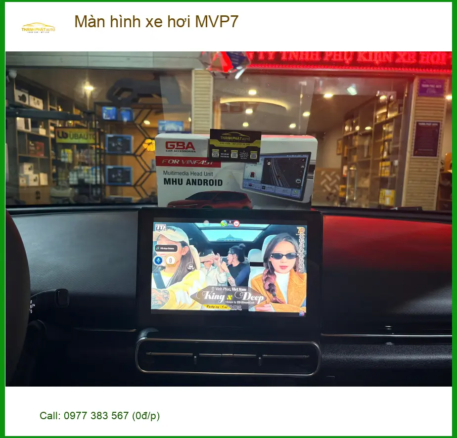 Trung tâm lắp Màn hình xe hơi MVP7 chính hãng cho Toyota Camry Quận 9 ảnh thực tế 2